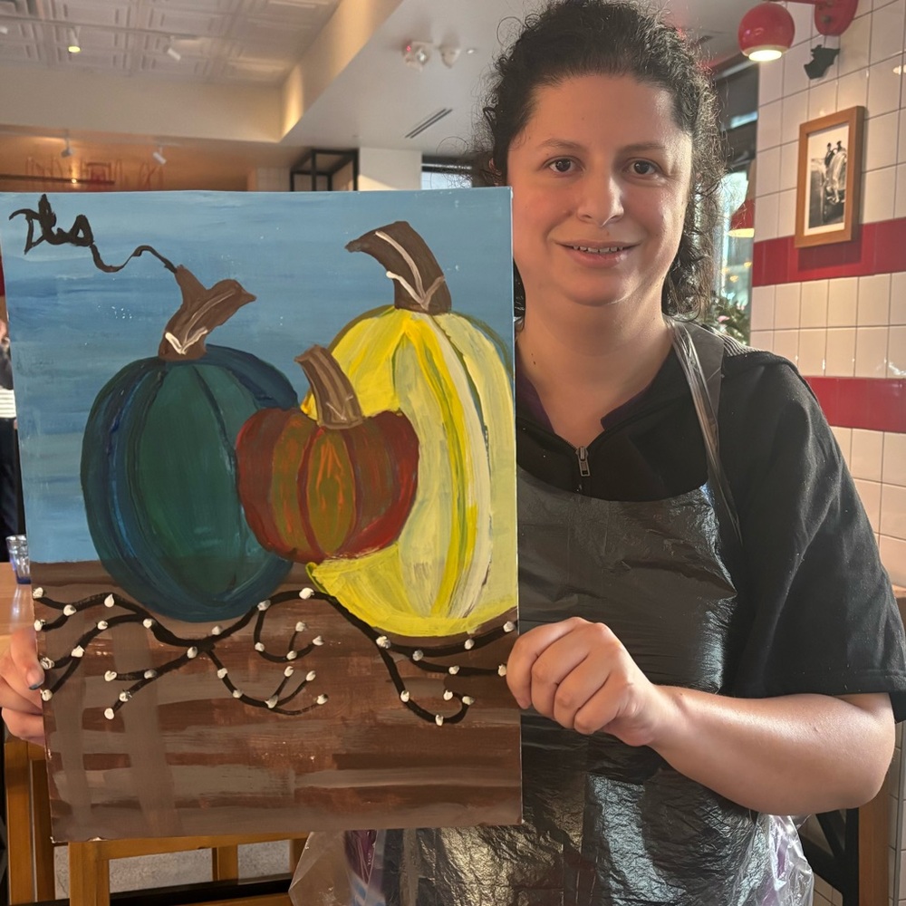Pumpkin Spice Original Acrylic Painting